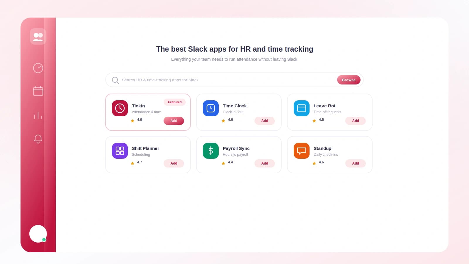 Checklist for evaluating Slack HR and time tracking apps